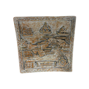 Sepia Square Ceramic Plate