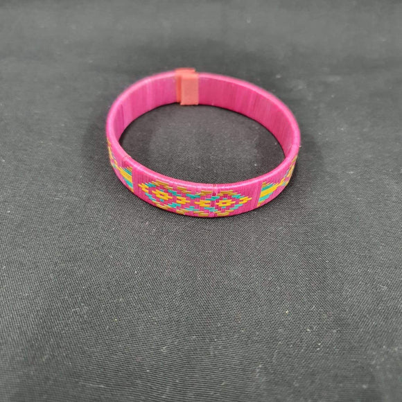 Straw bracelet chunga medium colored 1