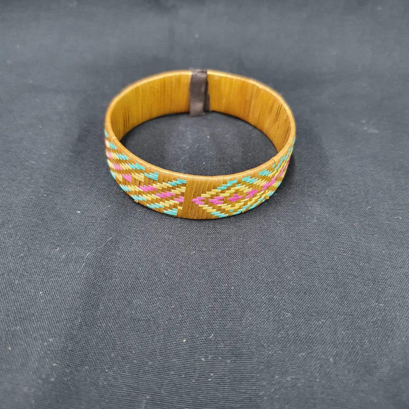 Straw bracelet chunga medium colored 2