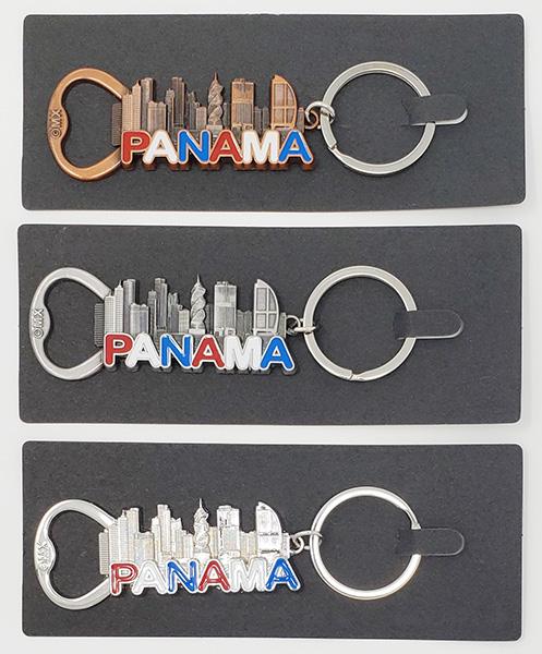 Metal city keychain with opener (each)