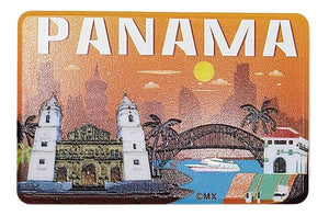 Panama Collage 3D Fridge Magnet