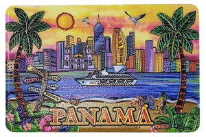 Panama City Day 3D Fridge Magnet