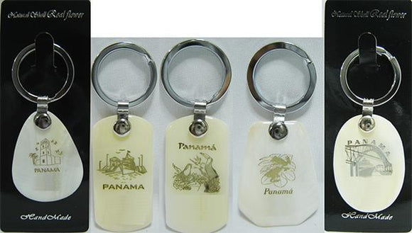 Mother of pearl shell keychain (each)