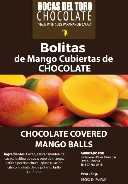 Chocolate covered Mango balls