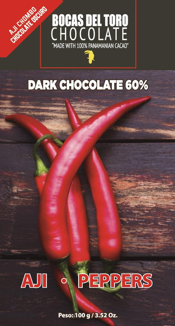 Dark Chocolate bar with Peppers