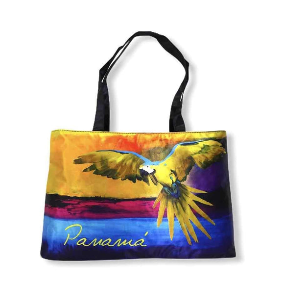 Macaw satin bag