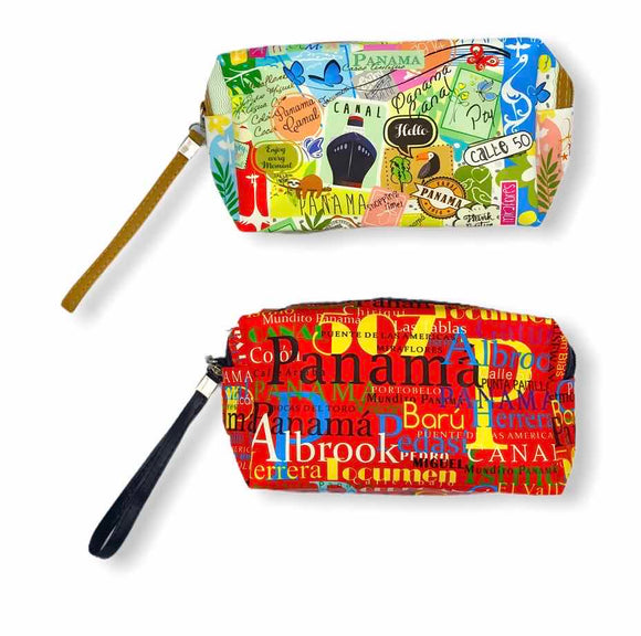 Cosmetic bag with lining and grip (each)