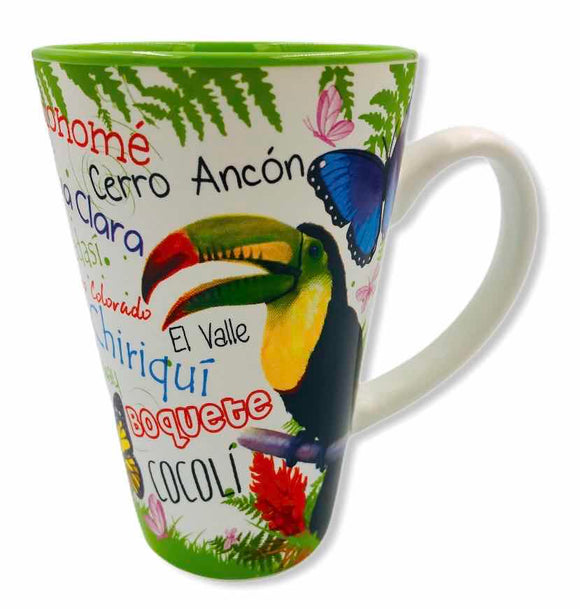 Tucan Butterfly ceramic mug