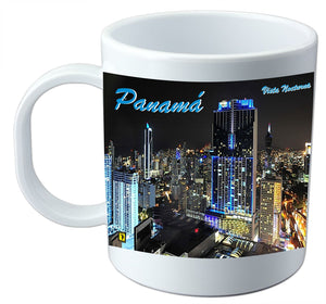 Panama City at night Ceramic mug