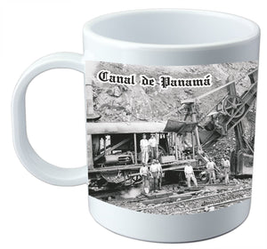 Excavation of the Panama Canal  Ceramic mug