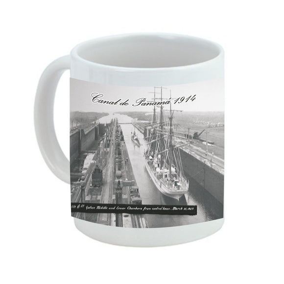 Panama Canal 1927 Ceramic mug