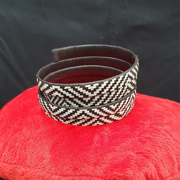Spiral chunga straw bracelet