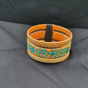 Colored Chunga straw bracelet 3 parts