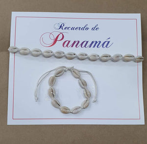 Shells necklace and bracelet