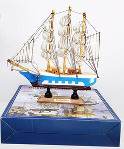 Collection wooden sailboat